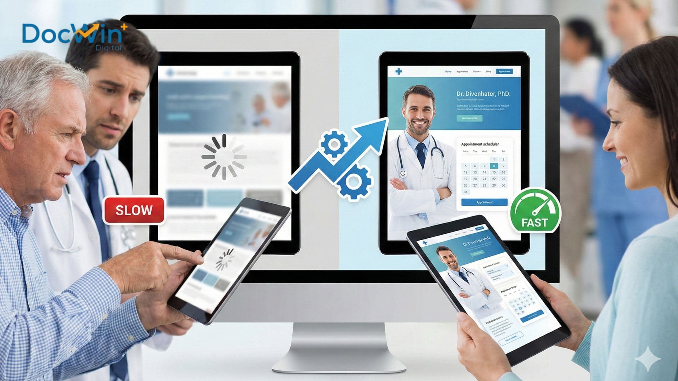 (Pillar 1, Cluster 1, Blog 9) Website Speed Optimization for Healthcare: Improve Rankings and Patient Experience